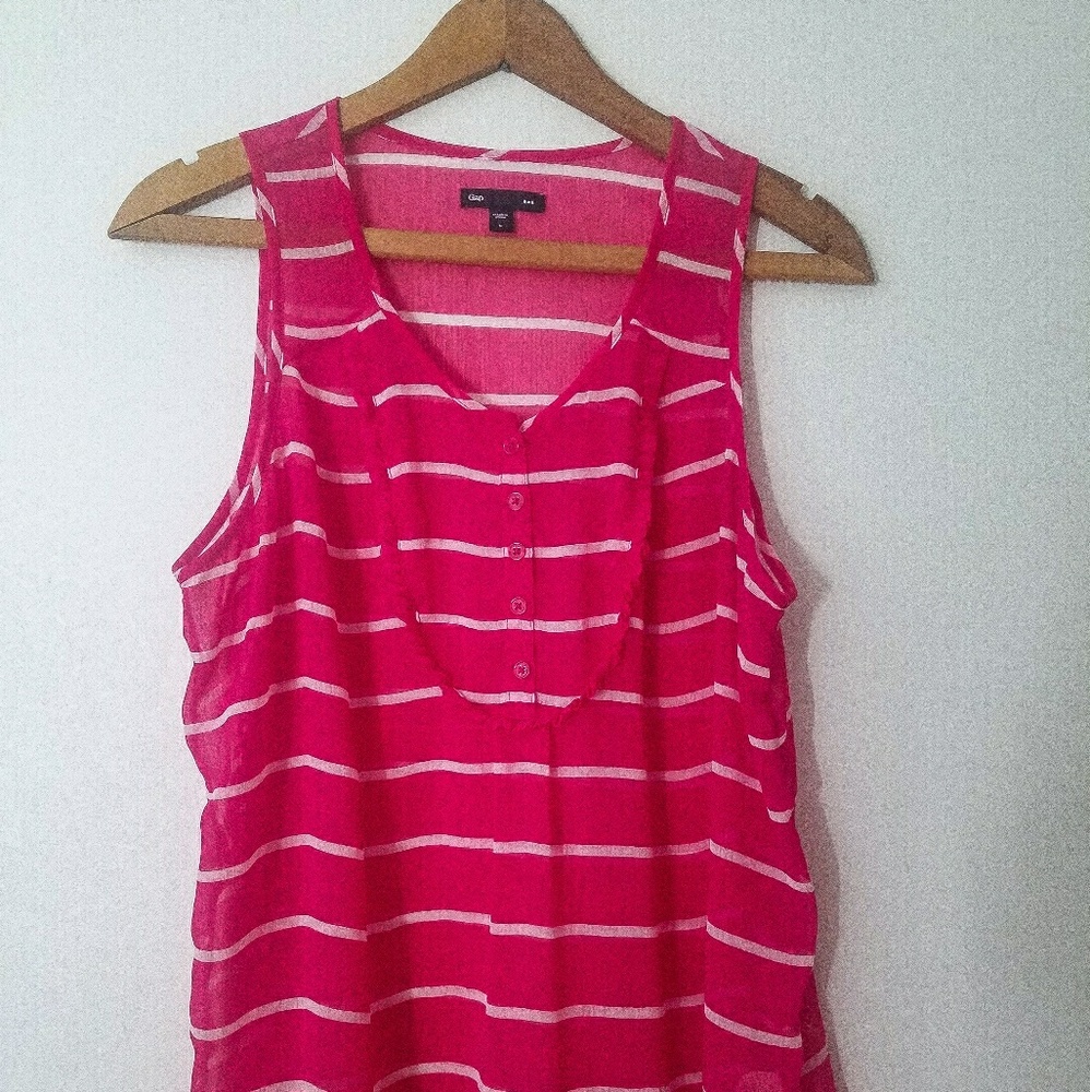 Sheer Gap Tank Top